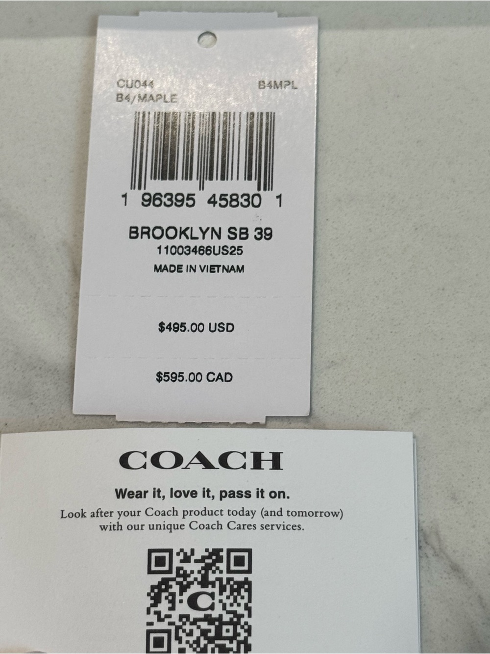 Coach - Brooklyn Shoulder Bag - Maple - Picture 7 of 7